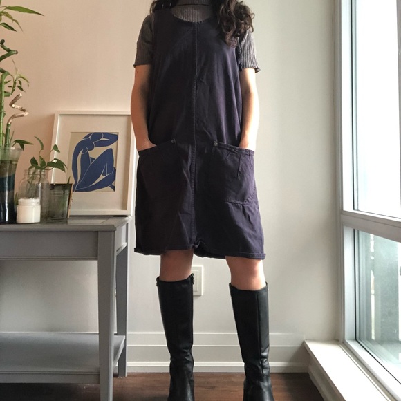 Overall/pinafore denim dress - Picture 1 of 6